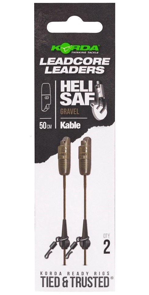 Korda Návazec Kable Leadcore Leader Heli Safe 50 cm (2)